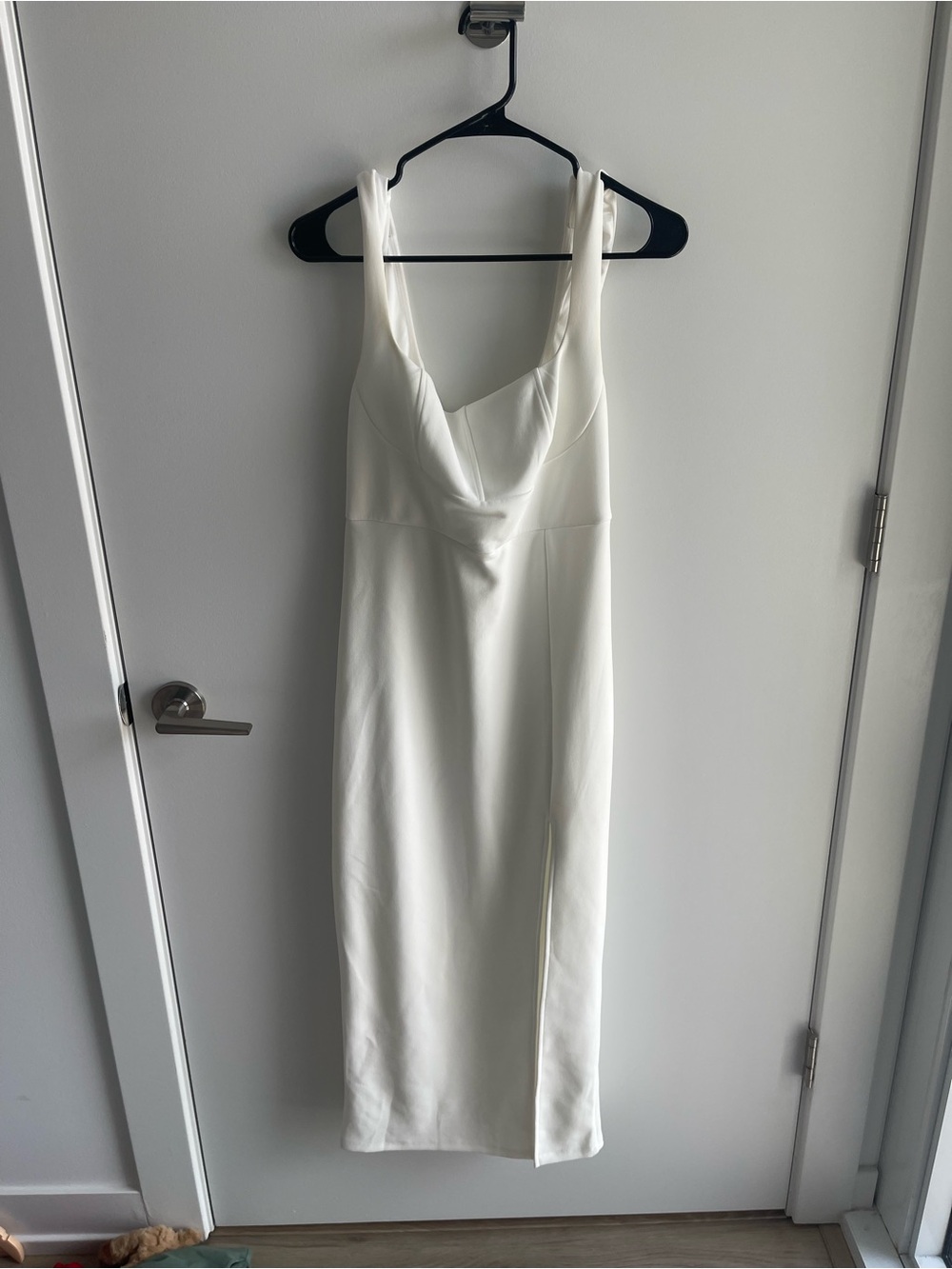 Hello Molly Elegant White Midi Dress